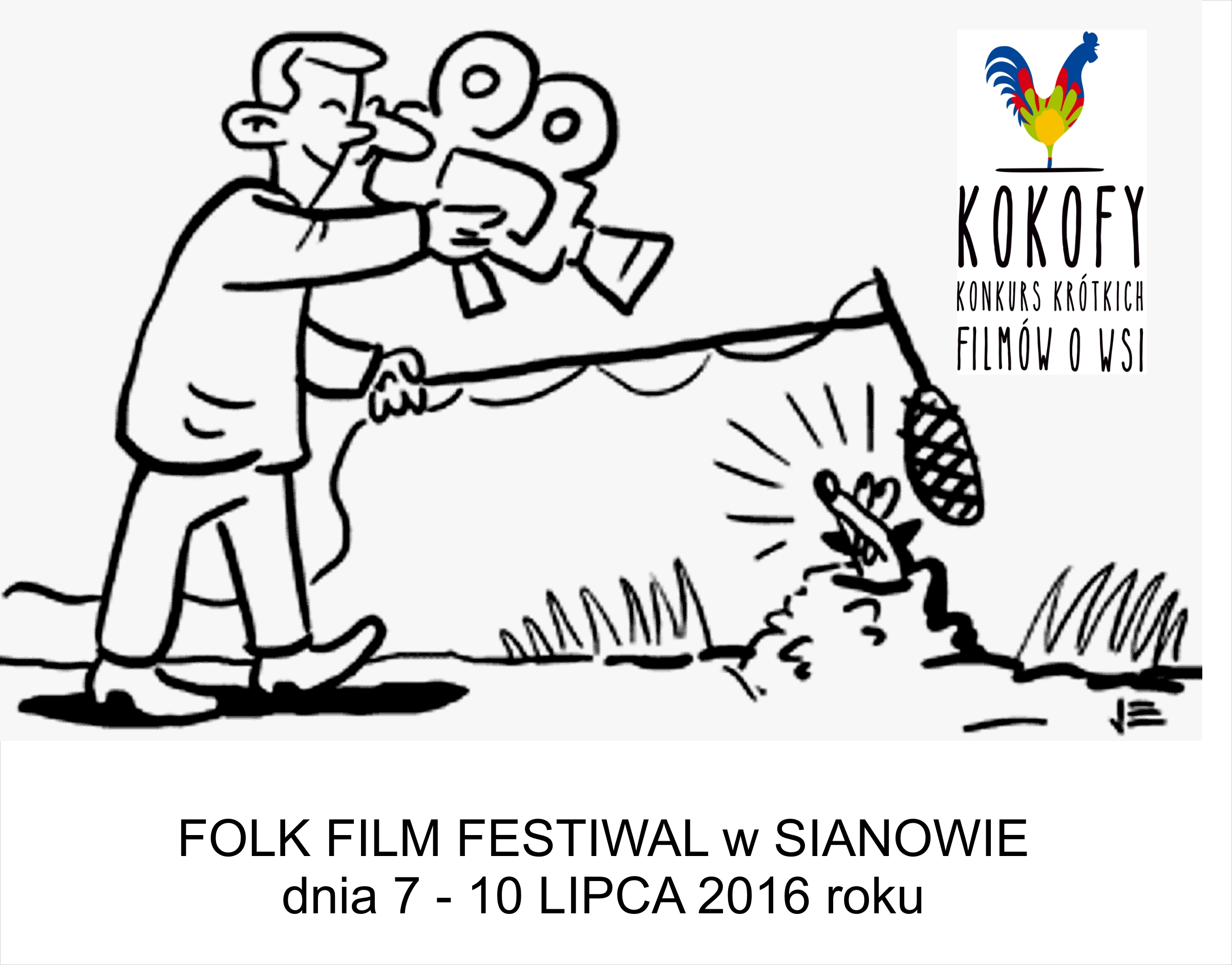 folk film festiwal rysunek